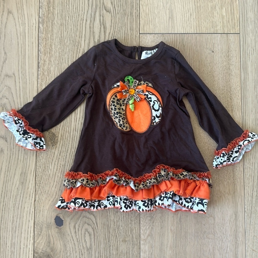 Pumpkin toddler girl shirt 18m babygirl